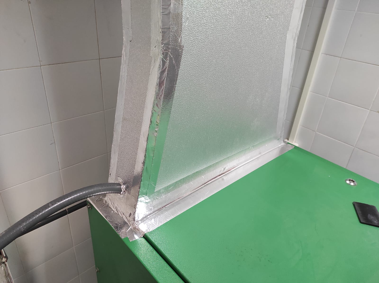 Emboquillado de máquina en  parque bomberos Úbeda